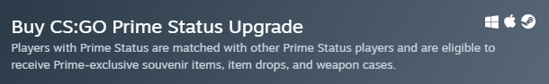 Prime Status on Steam