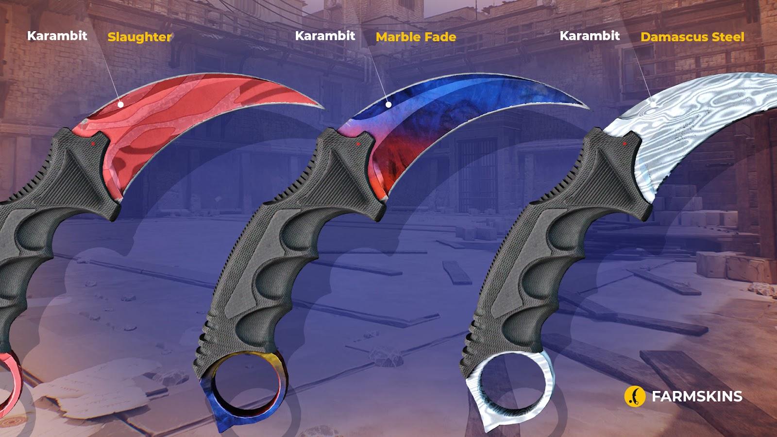 CS2 Karambit knife 