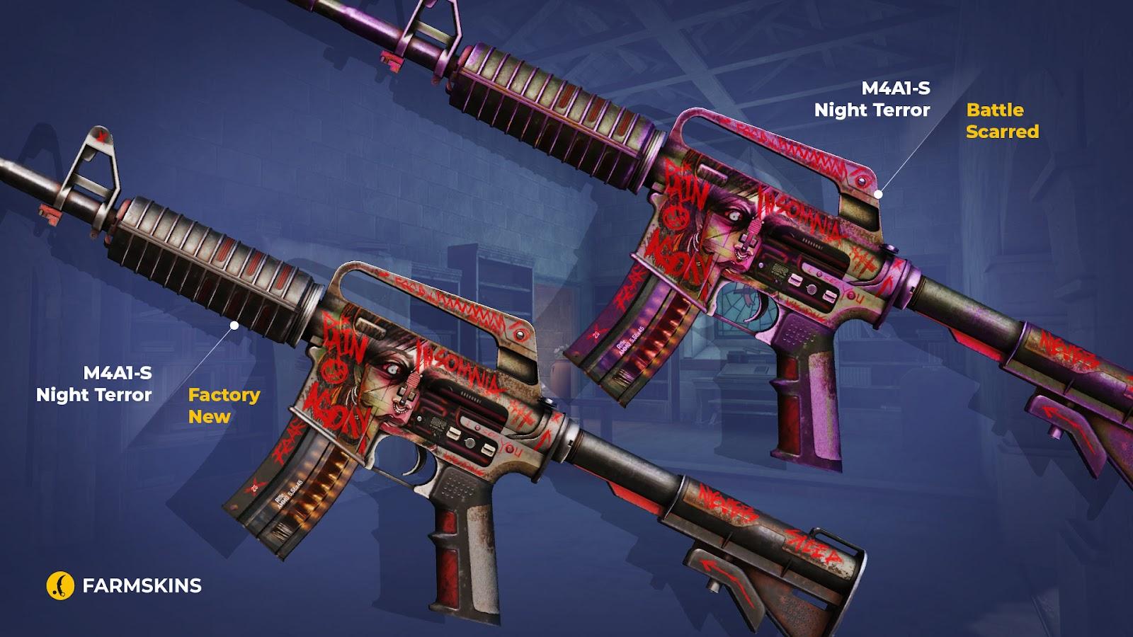 M4A1-S Night Terror CS2 skin