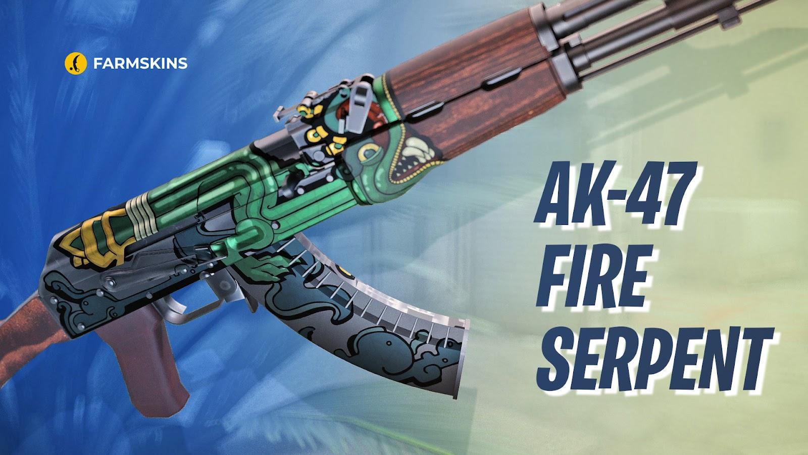 AK-47 Fire Serpent CS2 skin