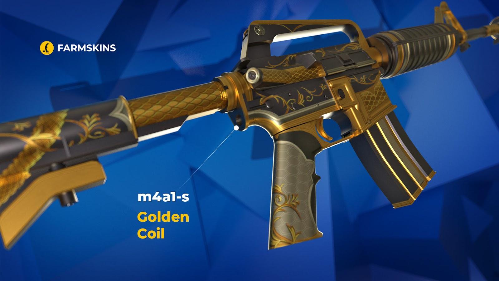 M4A1-S Golden Coil CS2 skin