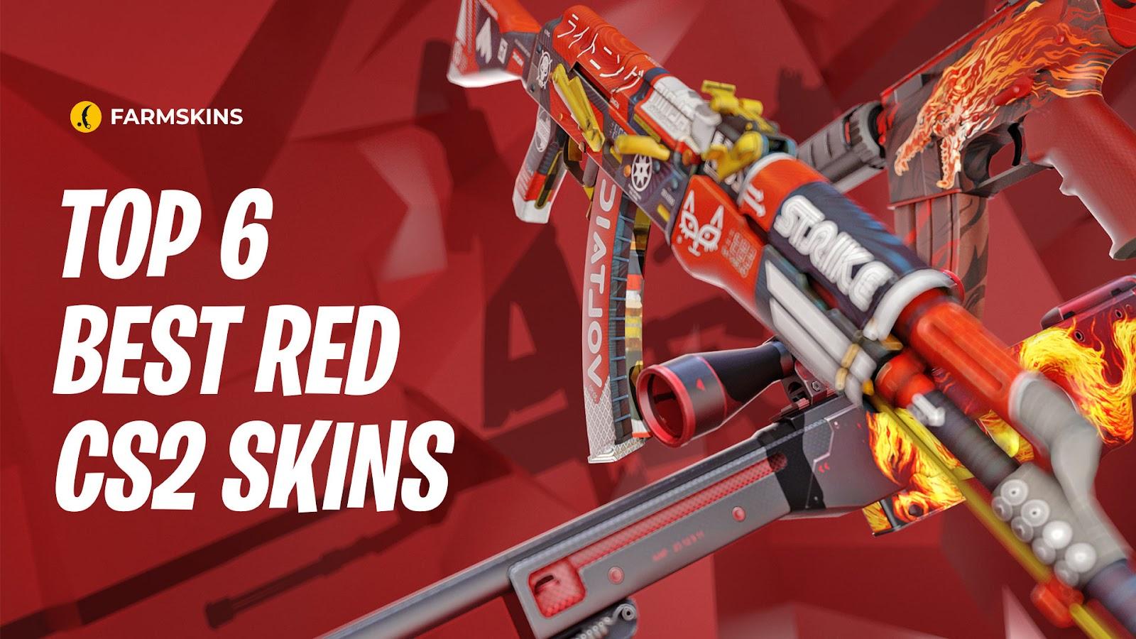 top 6 best red CS2 skins